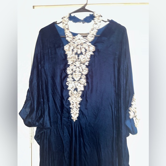 JEEM Pakistani dress Kaftan for sale, comes with trousers. Like new SIZE SMALL - Picture 2 of 3